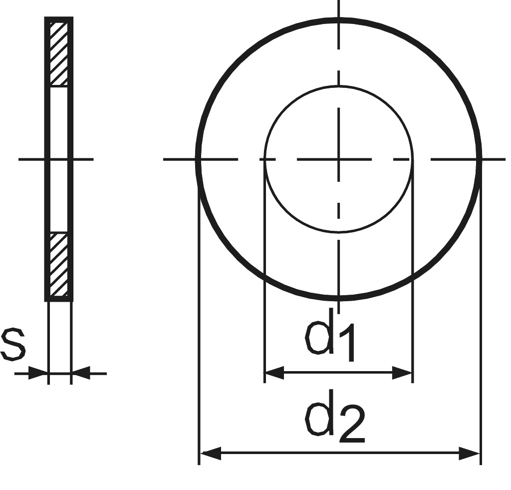 DIN 988  25 x  35 x 0,1 steel